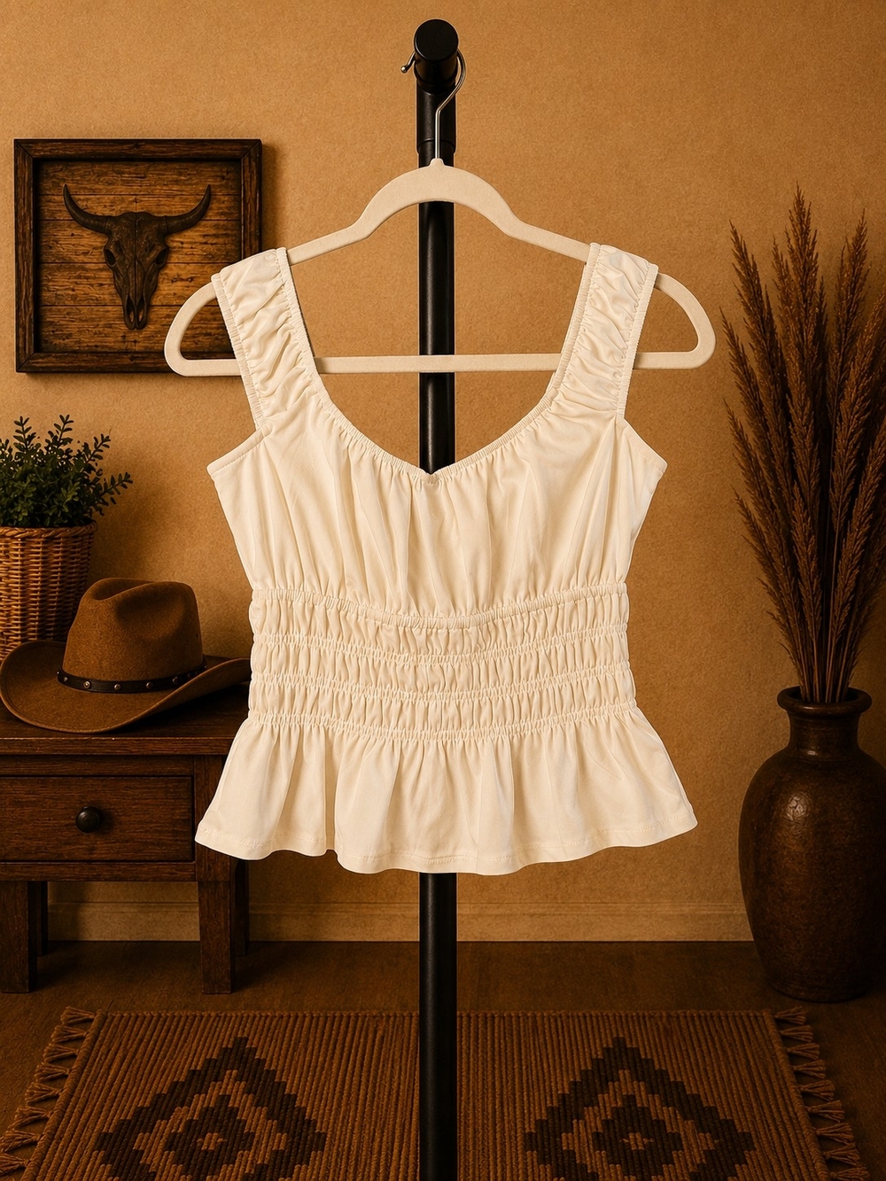 Set Of 2 Peasant Tops, Rock And Roll Denim And Wild Fable NWT, M-L - Picture 5 of 6